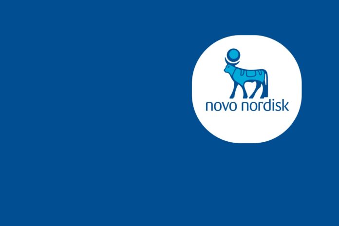 na zdjęciu znajduje się logo Novo Nordisk