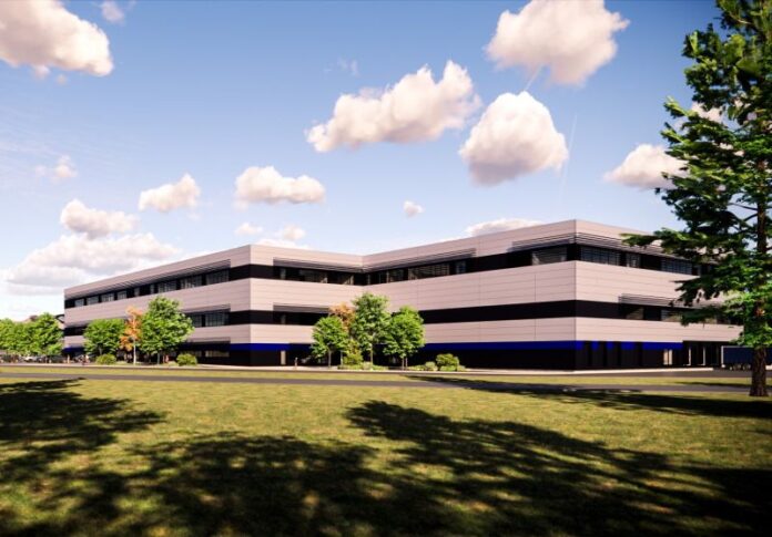 na zdjęciu znajduje się nowa inwestycja Sandoz