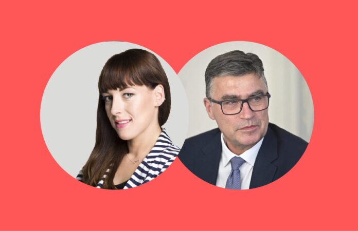 na zdjęciu znajdują się red. Ewa Podsiadły-Natorska i red. Paweł Kruś