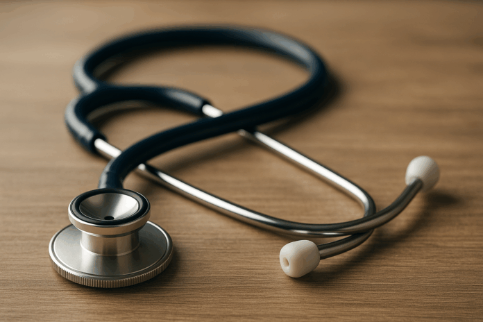 na zdjęciu znajduje się stetoskop