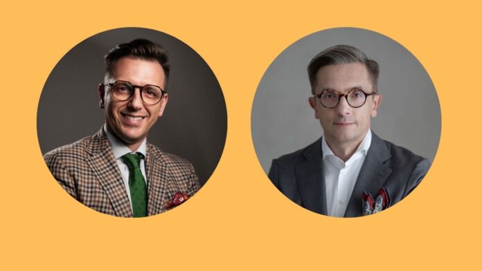 od lewej: prof. dr hab. Piotr Dobrowolski i prof. dr hab. Aleksander Prejbisz